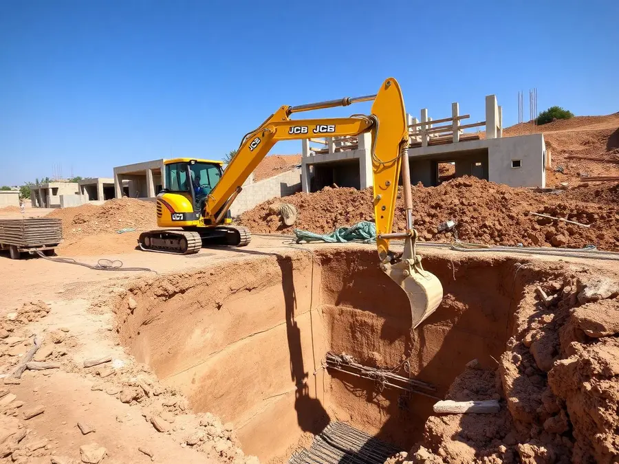 חפירת יסודות לוילה 240 מ״ר - רעננה